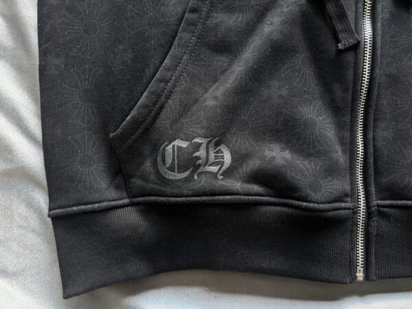 Chrome Hearts Zip-up Hooded Sweatshirt