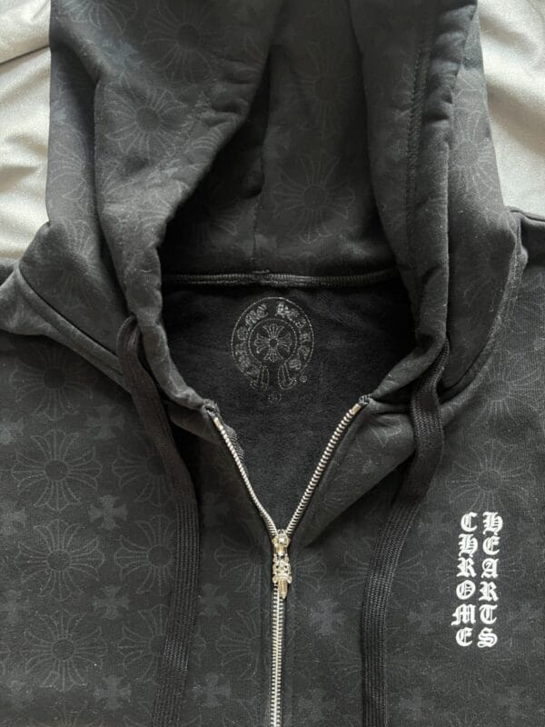 Chrome Hearts Zip-up Hooded Sweatshirt