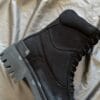 Balenciaga Distressed Combat Boots