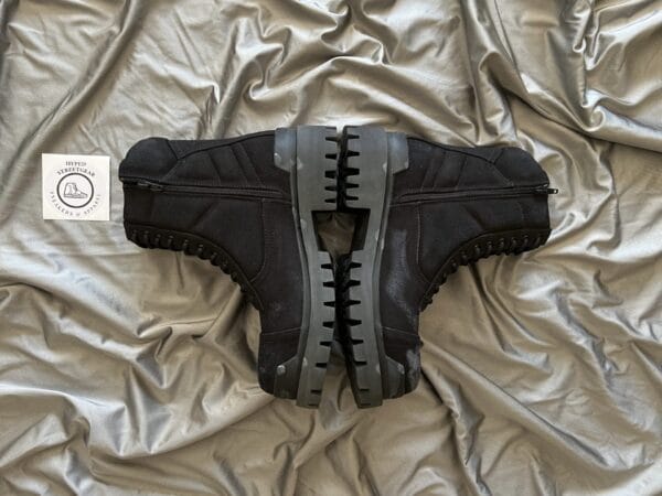 Balenciaga Distressed Combat Boots