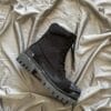 Balenciaga Distressed Combat Boots