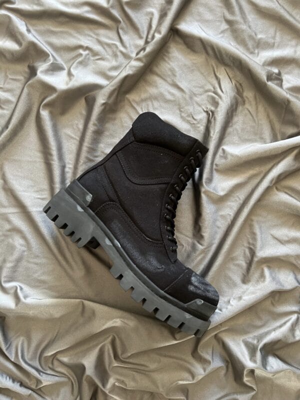 Balenciaga Distressed Combat Boots