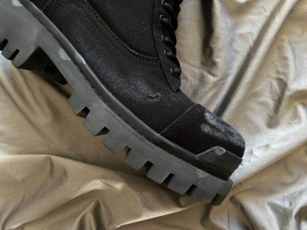 Balenciaga Distressed Combat Boots