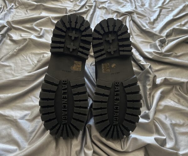 Balenciaga Distressed Combat Boots