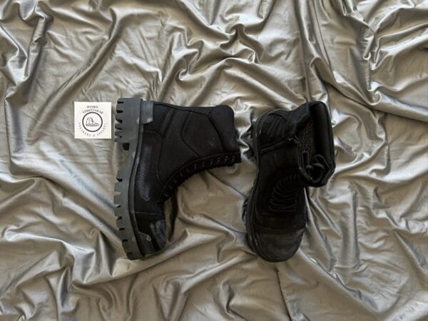 Balenciaga Distressed Combat Boots