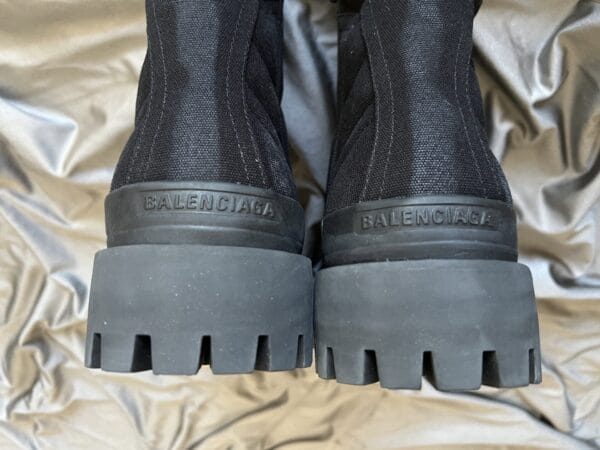 Balenciaga Distressed Combat Boots