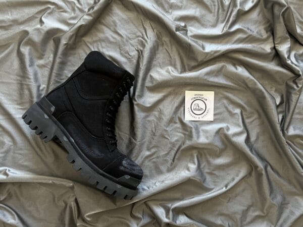 Balenciaga Distressed Combat Boots