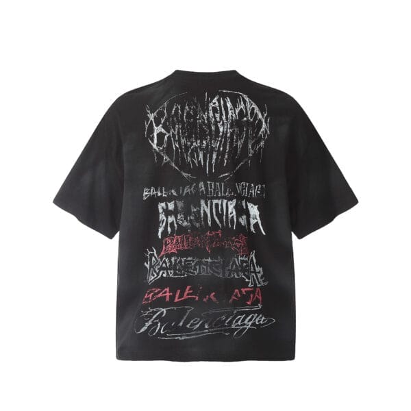 Balenciaga Logo Print Cotton T-shirt
