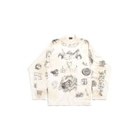 Balenciaga Long-sleeve Logo-print Cotton T-shirt