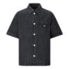 Prada denim button up shirt