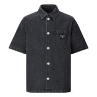Prada denim button up shirt