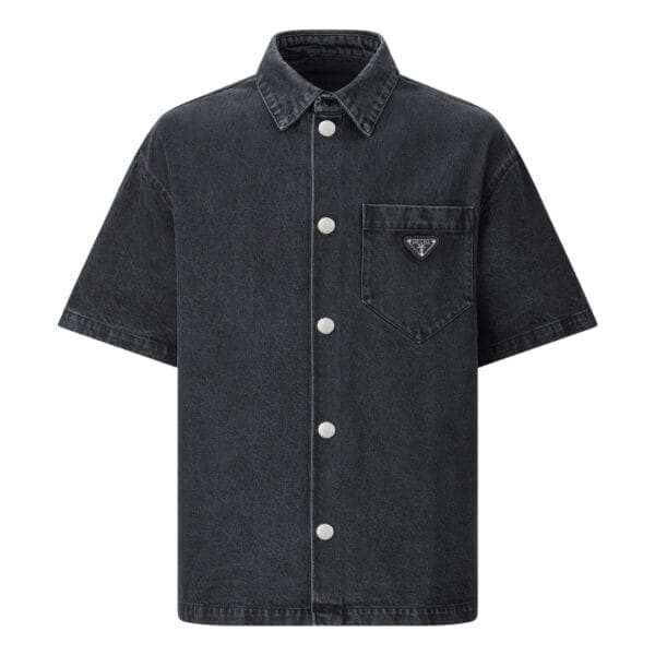 Prada denim button up shirt