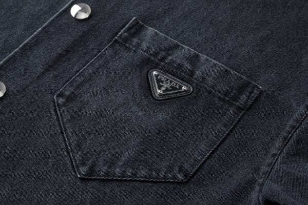 Prada denim button up shirt