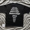 Balenciaga Logo Print Cotton T-shirt