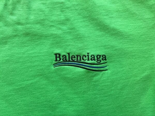 IMG_9454 Balenciaga Embroidered Logo Cotton T-shirt