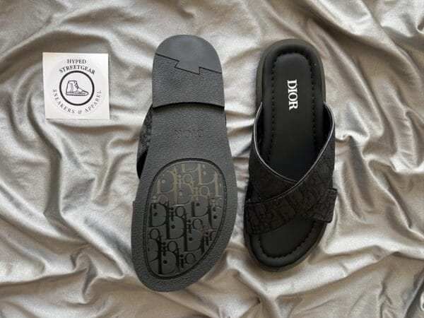 Dior Oblique Black Sandals (OH)