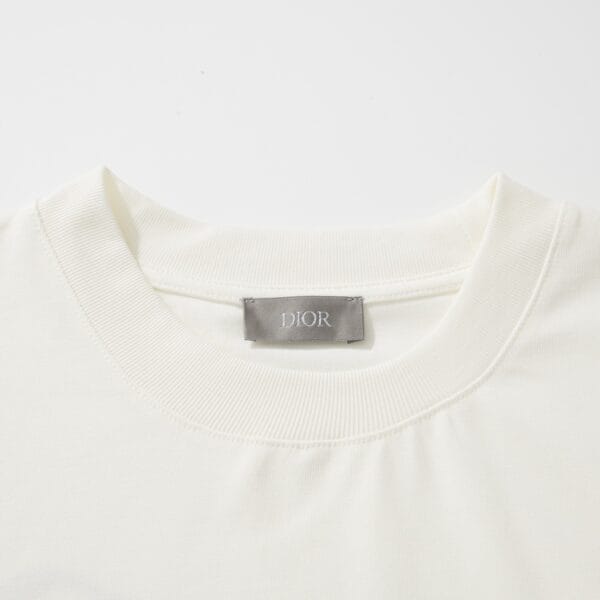 Dior Embroidery Logo-print T-shirt