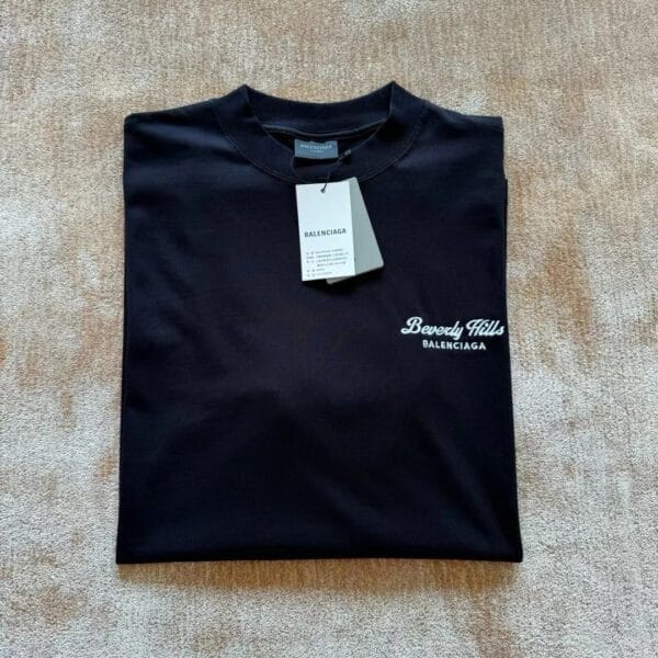 Balenciaga Logo Print Cotton T-shirt