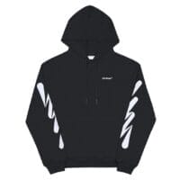 Off White Scribble Diagonal Hooded Sweatshirt
