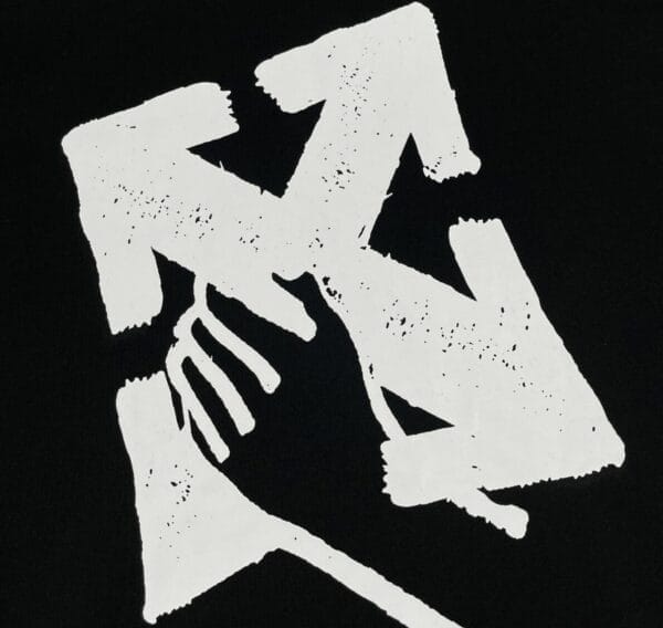 Off White Diagonal Hooded Sweatshirt