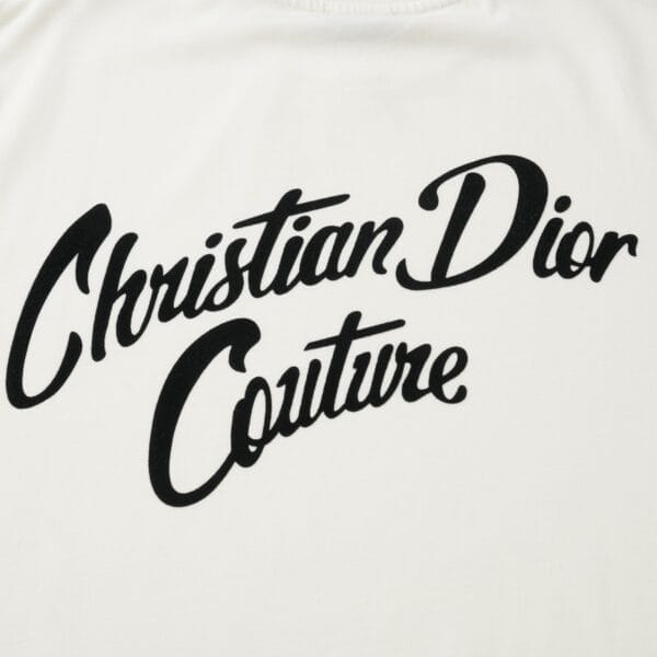 cfa1be00-2 Dior Embroidery Logo-print T-shirt
