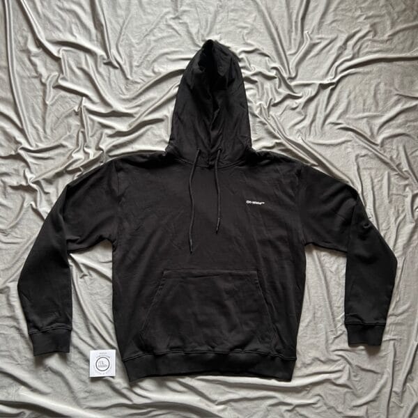 Off White Scribble Diagonal Hooded Sweatshirt