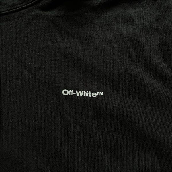 Off White Scribble Diagonal Hooded Sweatshirt