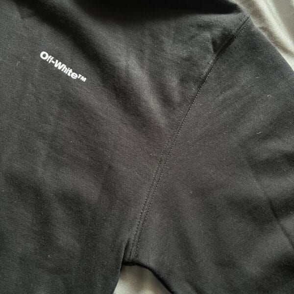 Off White Scribble Diagonal Hooded Sweatshirt