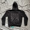 Off White Scribble Diagonal Hooded Sweatshirt