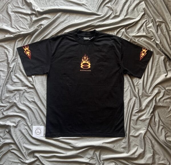 Balenciaga Logo Print Cotton T-shirt