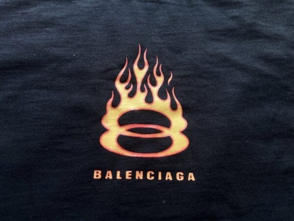 Balenciaga Logo Print Cotton T-shirt