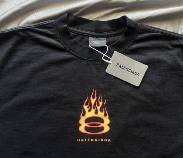 Balenciaga Logo Print Cotton T-shirt